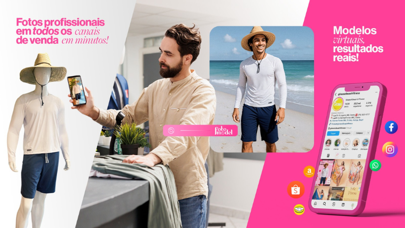 Com a FotoModel, você realiza testes visuais para descobrir quais imagens geram mais conversão.