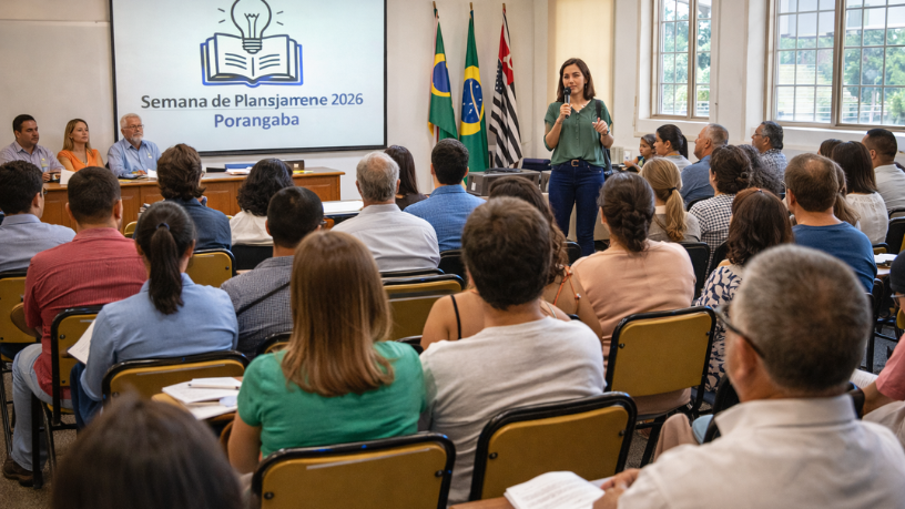 Semana de Planejamento 2026 fortalece educação e impulsiona inovação pedagógica em Porangaba
